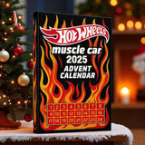 Horký výprodej - 50% SLEVA - Adventní kalendář Hot Wheels Muscle Toy Car - 24 DNŮ 2025