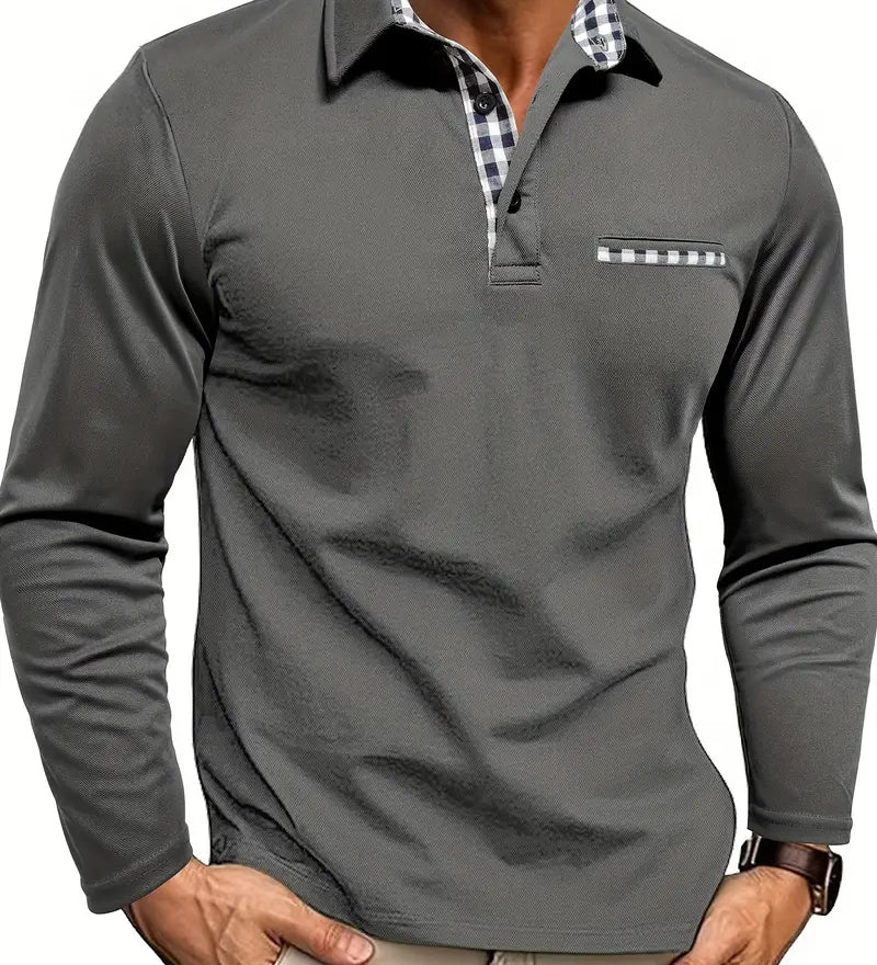 Estevan - Prémiové Polo s Károvanými Detailmi