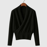 Elena – Zavinovací pletený svetr Premium