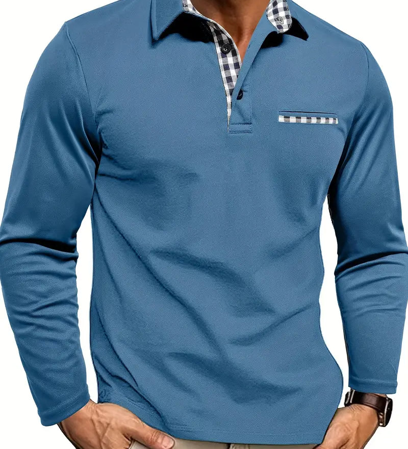 Estevan - Prémiové Polo s Károvanými Detailmi