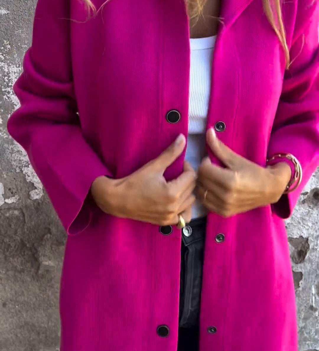 Adelina | Svetřík s knoflíky a kapucí