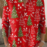 Fiona –vánoční svetr s knoflíky