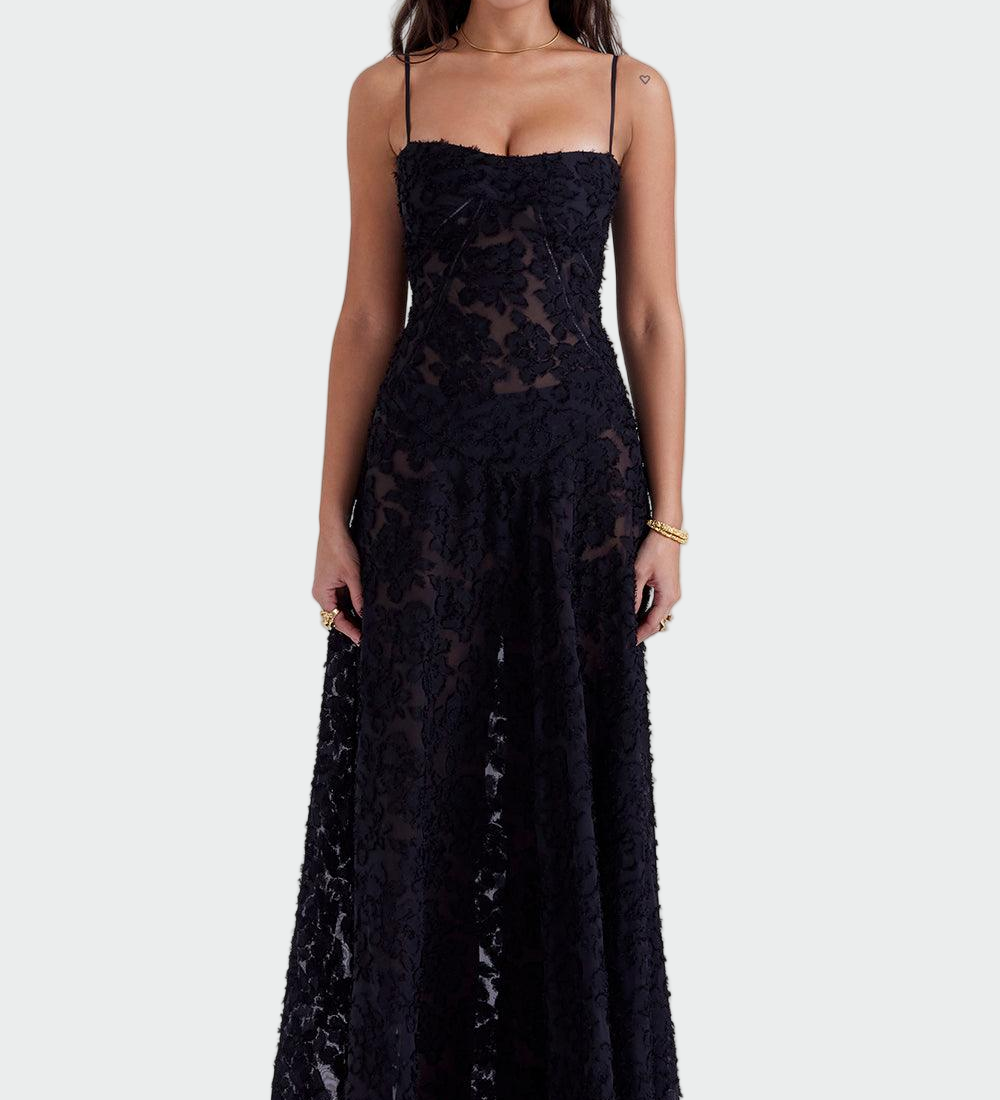 Dlouhé květinové šaty