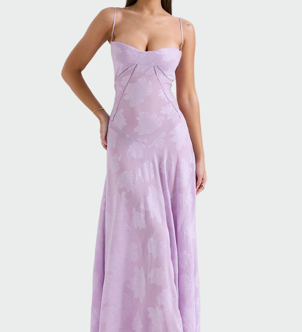 Dlouhé květinové šaty