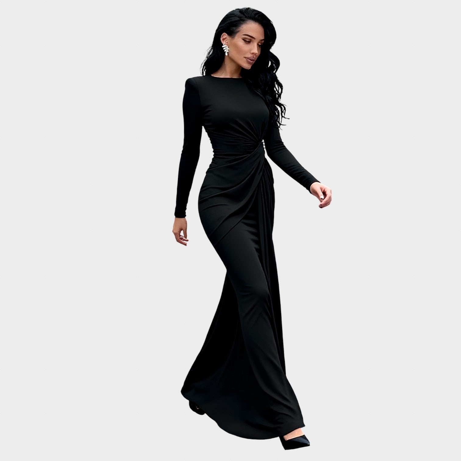 Valentina - maxirobe s řasením