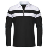 Elegant Stripped Zip Sweater