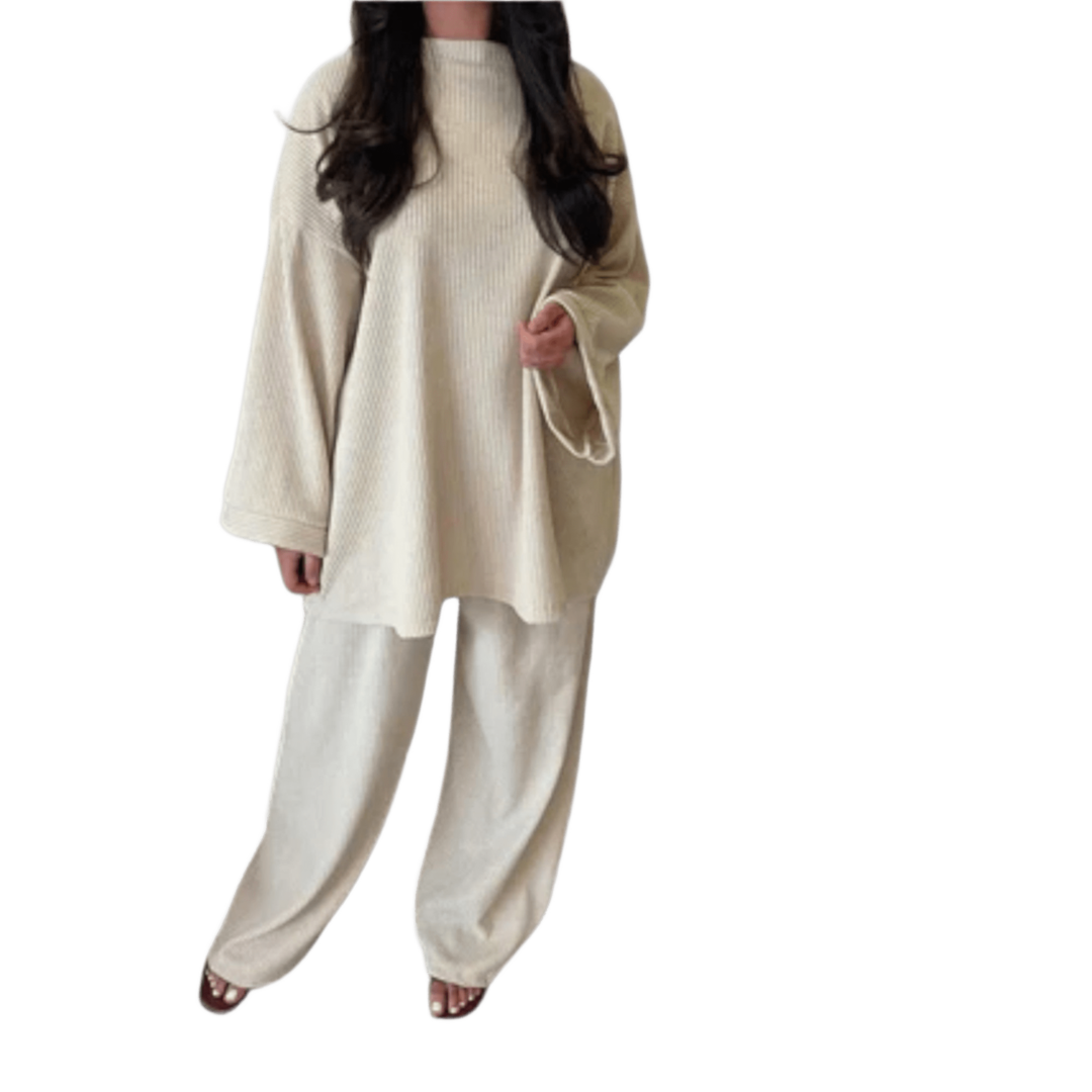 Ingrid – Oversize souprava v žebrovaném stylu