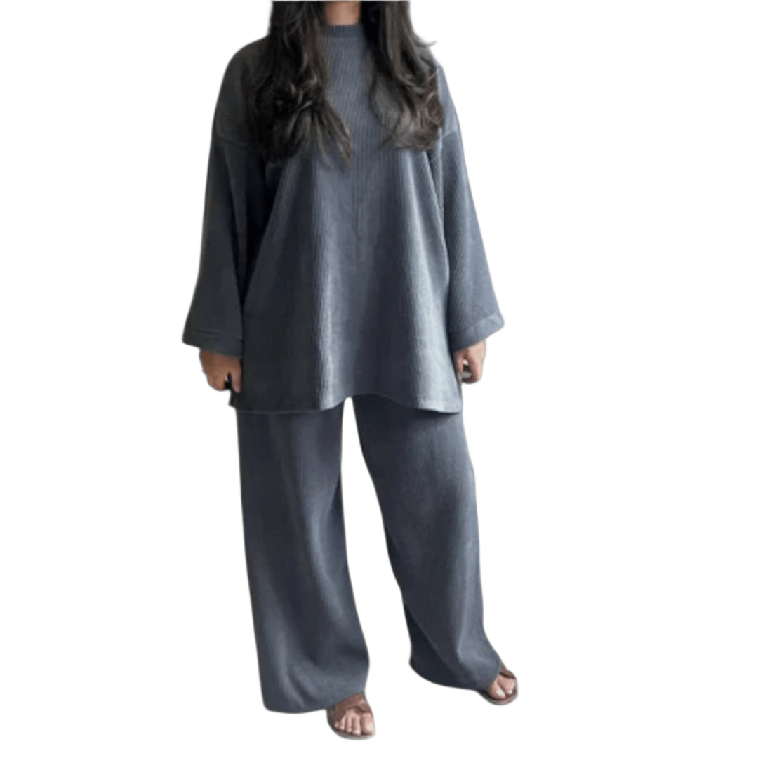 Ingrid – Oversize souprava v žebrovaném stylu